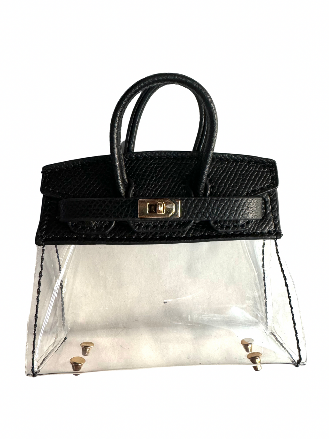 Doorzichtige Mini Burkin Bag Charm